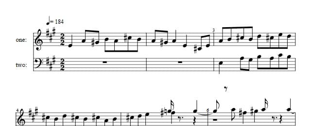 English Suite I: Bourree I