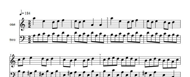 English Suite II: Bourree I