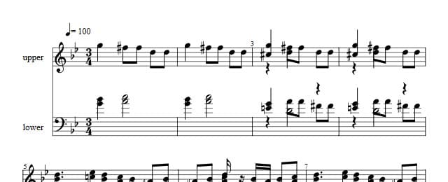 Traditioner af Swenska Folk-Dansar, 1st part, nr 1