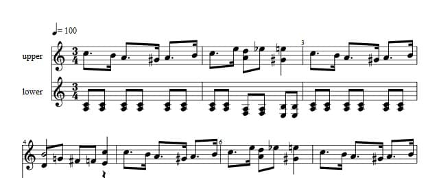 Traditioner af Swenska Folk-Dansar, 1st part, nr 10