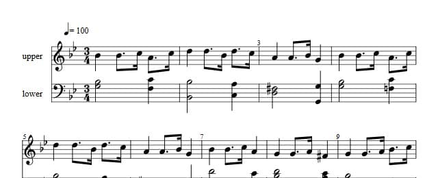 Traditioner af Swenska Folk-Dansar, 1st part, nr 14
