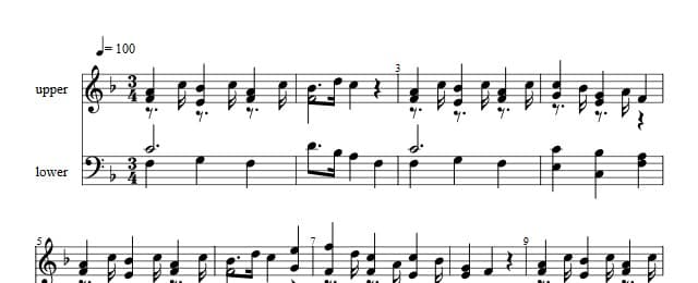 Traditioner af Swenska Folk-Dansar, 1st part, nr 15