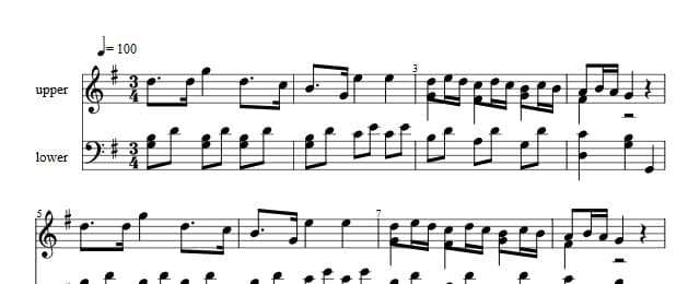 Traditioner af Swenska Folk-Dansar, 1st part, nr 16