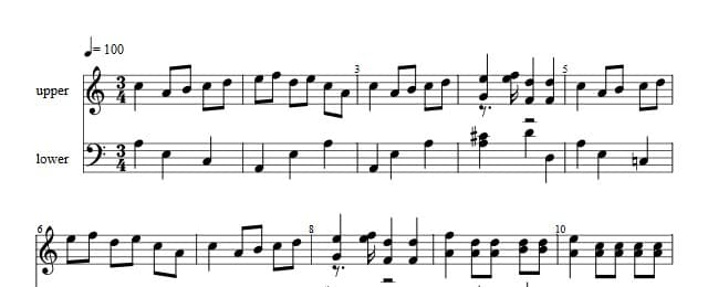 Traditioner af Swenska Folk-Dansar, 1st part, nr 20
