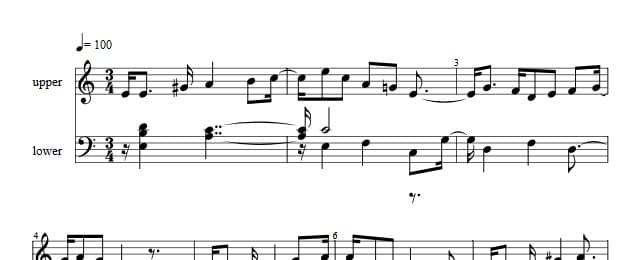 Traditioner af Swenska Folk-Dansar, 1st part, nr 26