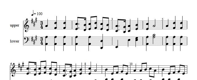 Traditioner af Swenska Folk-Dansar, 1st part, nr 30