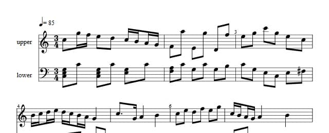 Traditioner af Swenska Folk-Dansar, 1st part, nr 31