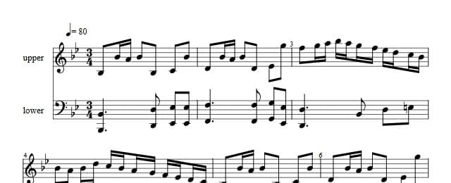 Traditioner af Swenska Folk-Dansar, 1st part, nr 33