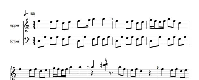 Traditioner af Swenska Folk-Dansar, 1st part, nr 4
