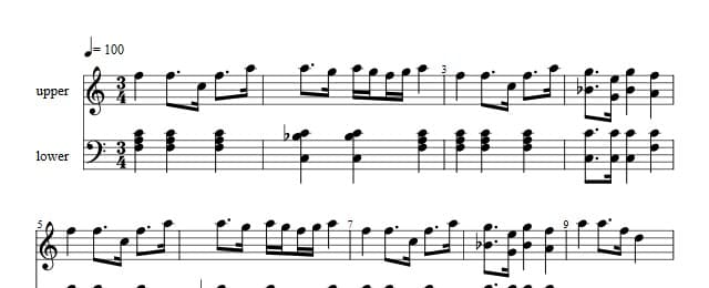 Traditioner af Swenska Folk-Dansar, 1st part, nr 5
