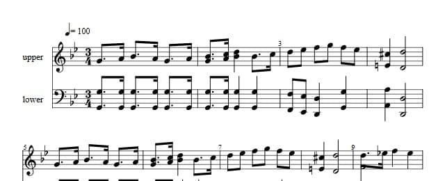 Traditioner af Swenska Folk-Dansar, 1st part, nr 7