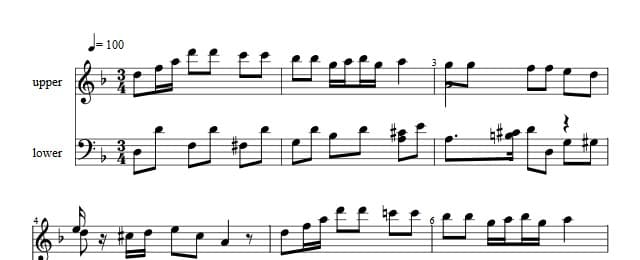 Traditioner af Swenska Folk-Dansar, 1st part, nr 8