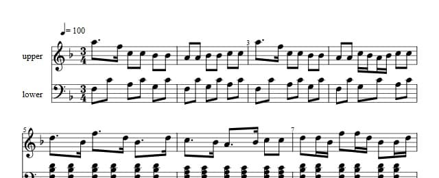 Traditioner af Swenska Folk-Dansar, 1st part, nr 9