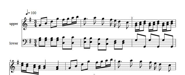 Traditioner af Swenska Folk-Dansar, 2nd part, nr 27