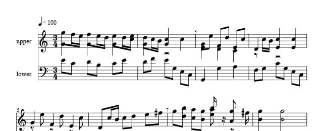 Traditioner af Swenska Folk-Dansar, 2nd part, nr 36