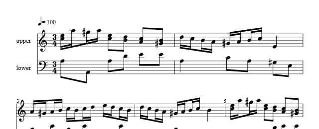 Traditioner af Swenska Folk-Dansar, 3rd part, nr 1