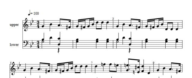 Traditioner af Swenska Folk-Dansar, 3rd part, nr 4